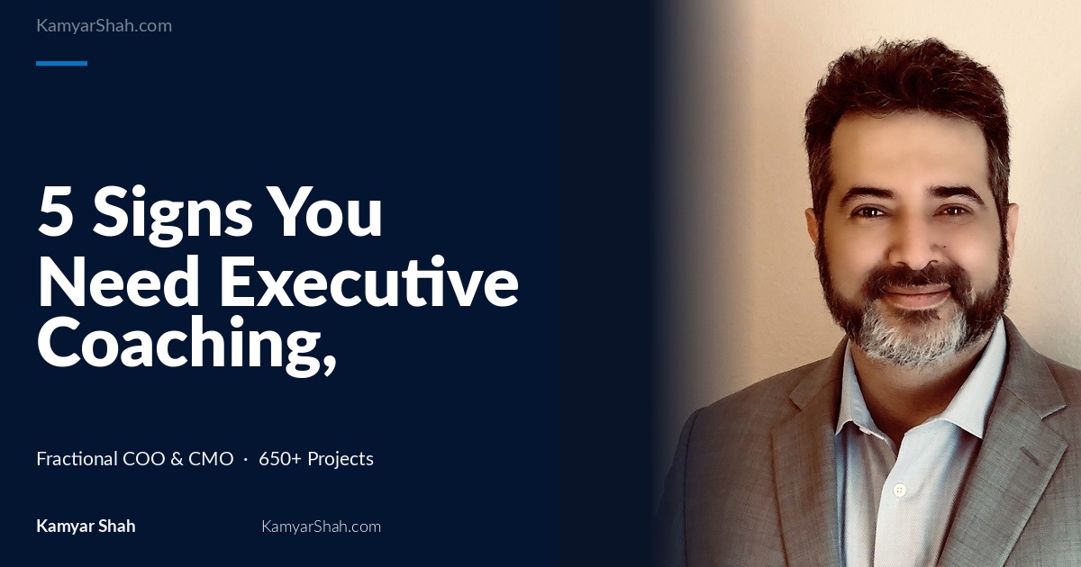 5 Signs You Need Executive Coaching, Not More Strategy