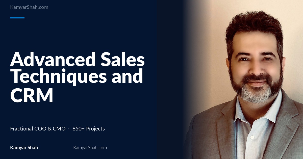 Advanced Sales Techniques and CRM Strategies Across eCommerce, Medical, Technology, and Startup Sectors