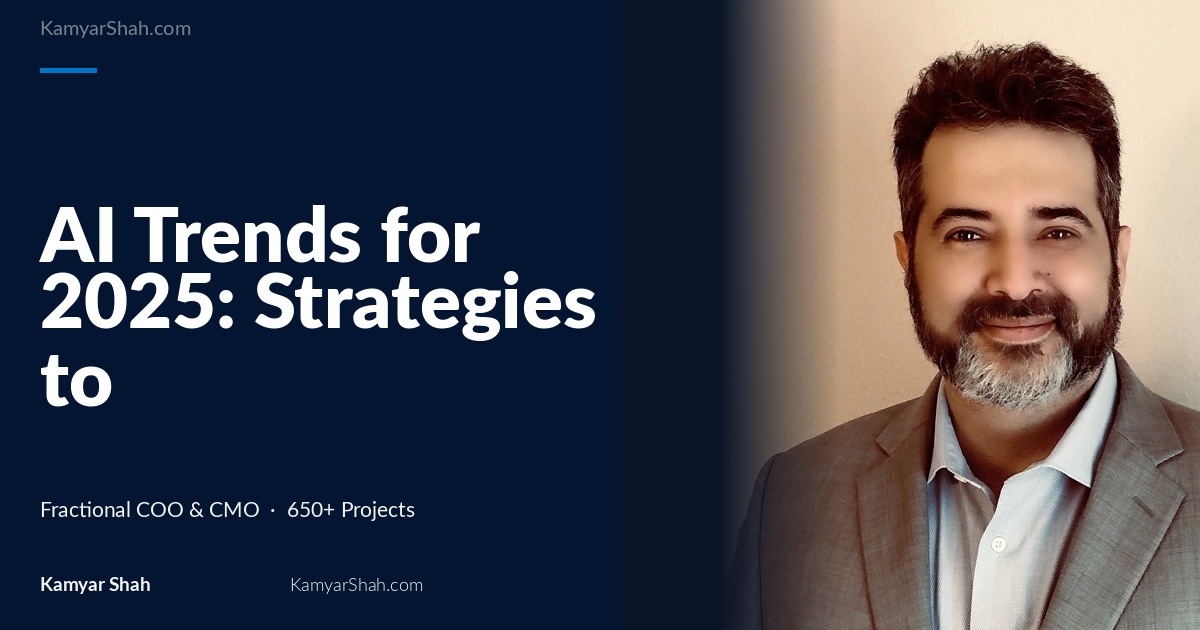 AI Trends for 2025: Strategies to Lead in a Rapidly Evolving Market