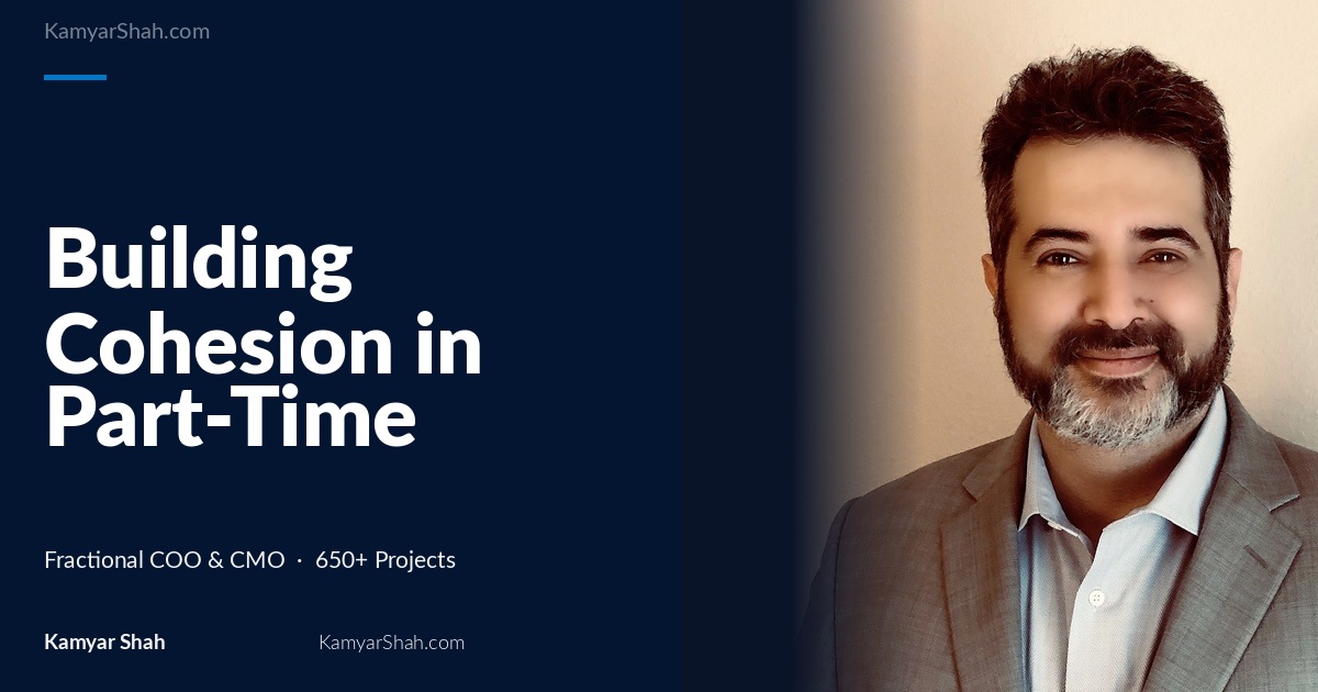 Building Cohesion in Part-Time Teams: The Role of Management by Objectives and Fractional Leadership