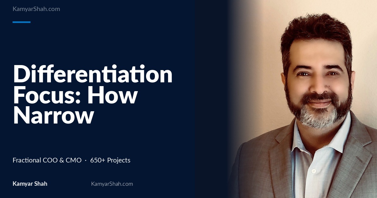 Differentiation Focus: How Narrow Positioning Drives Market Success