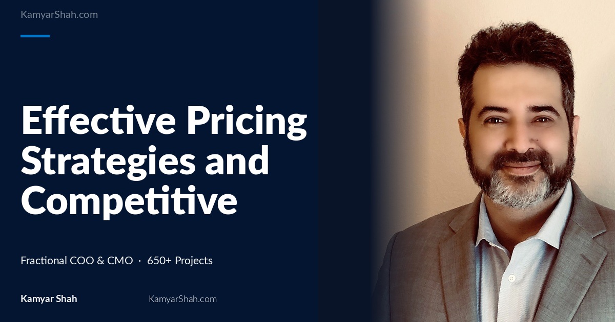 Effective Pricing Strategies and Competitive Analysis Across eCommerce, Startup, Medical, and Technology Sectors