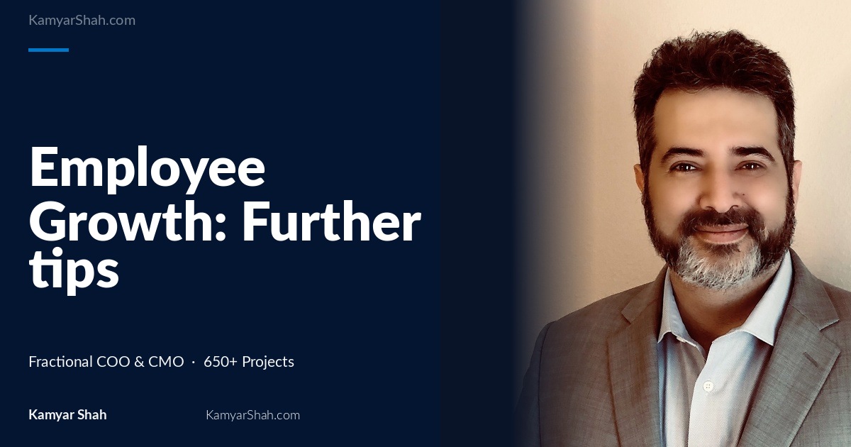 Employee Growth: Further tips for employers