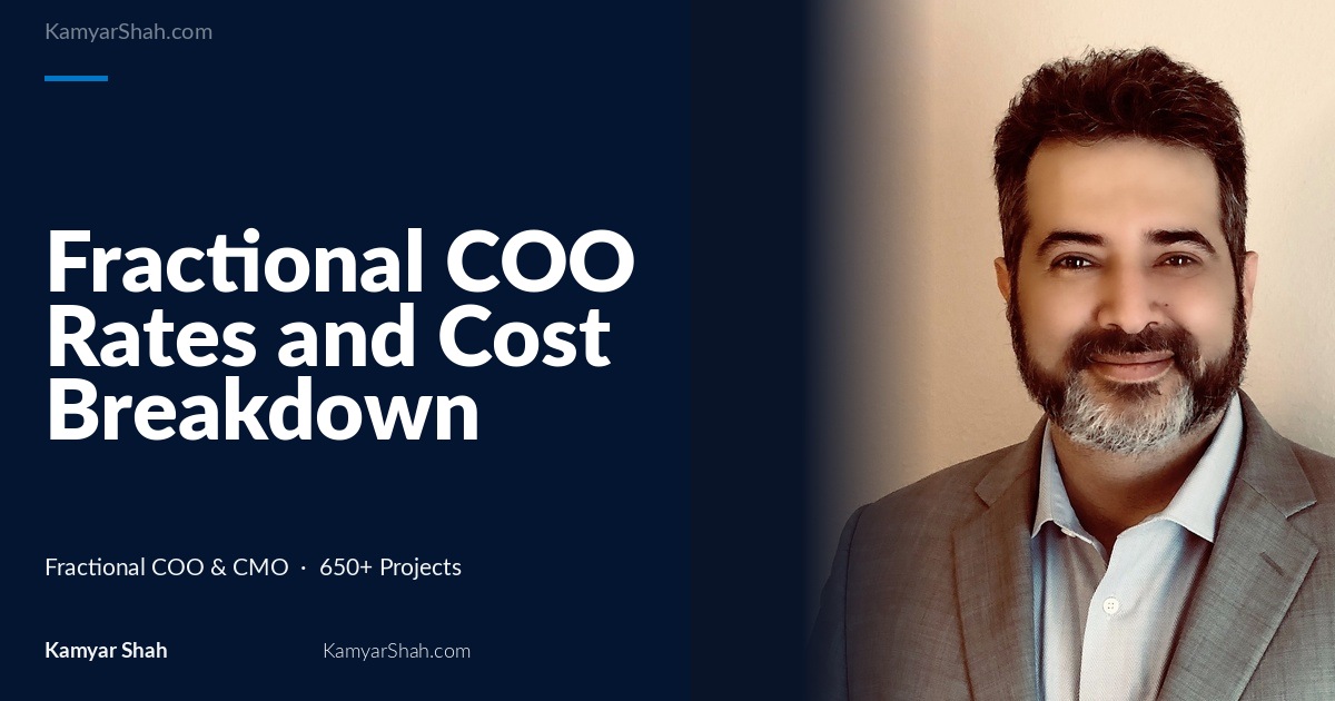 Fractional COO Rates and Cost Breakdown | Kamyar Shah