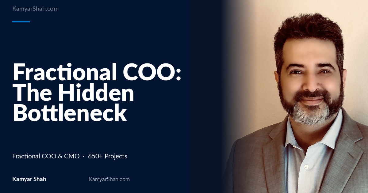Fractional COO: The Hidden Bottleneck Isn’t Talent: It’s Decision Latency