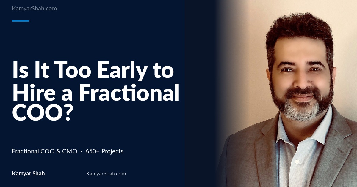 Is It Too Early to Hire a Fractional COO? Decision Checklist for Sub-$1M Founders