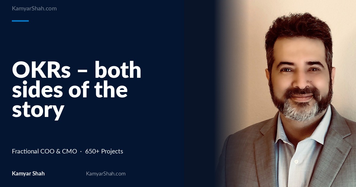 OKRs - both sides of the story