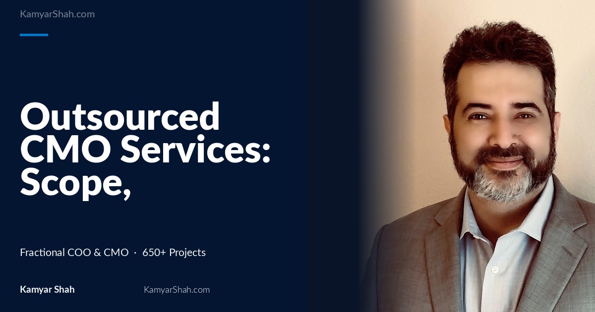 Outsourced CMO Services: Scope, Cost, and Fit