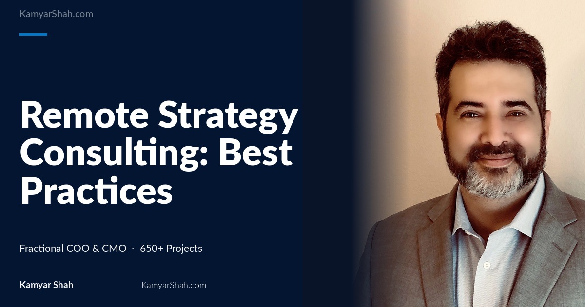 Remote Strategy Consulting: Best Practices for Virtual Collaboration