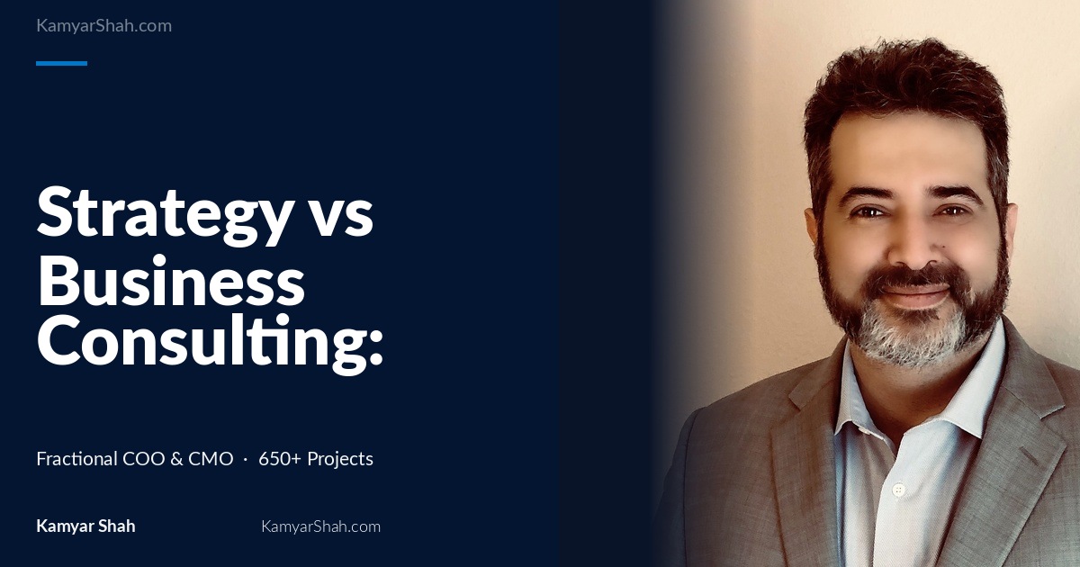 Strategy vs Business Consulting: Which One First?