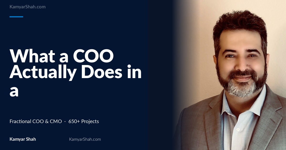 What a COO Actually Does in a $1M-$10M Business