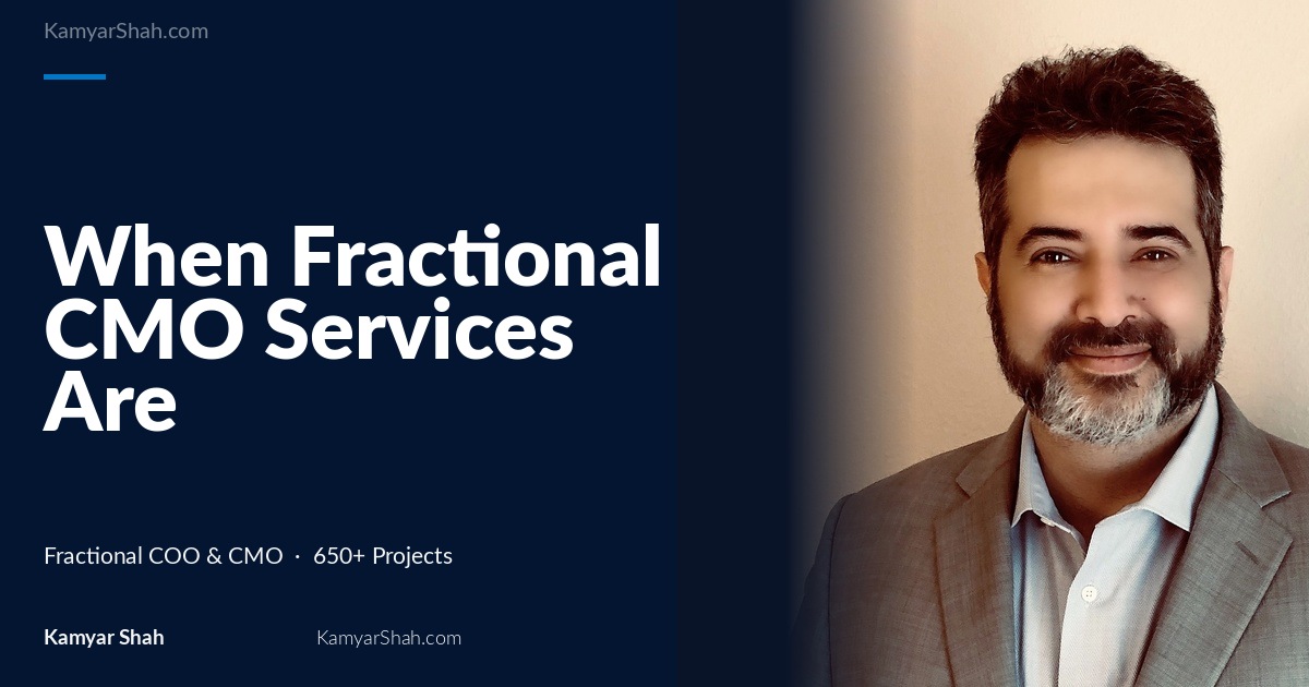 When Fractional CMO Services Are the Right Hire (and When They Are Not)