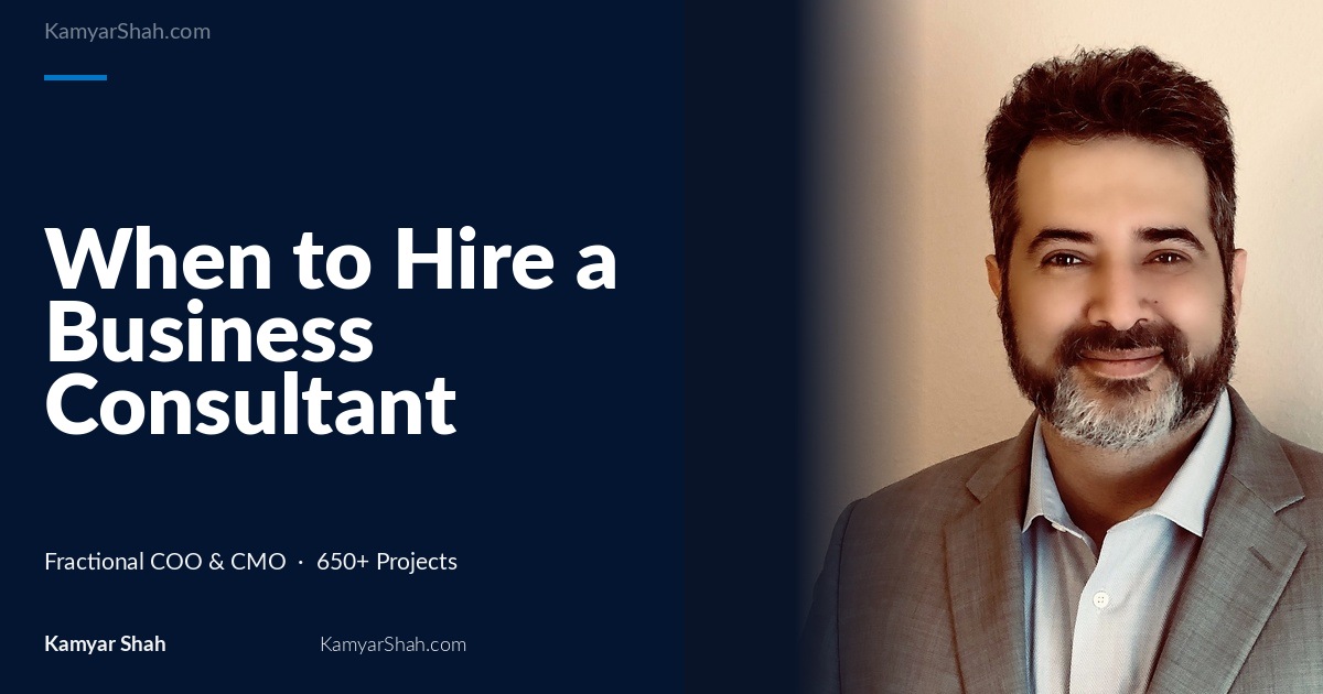 When to Hire a Business Consultant for Startups