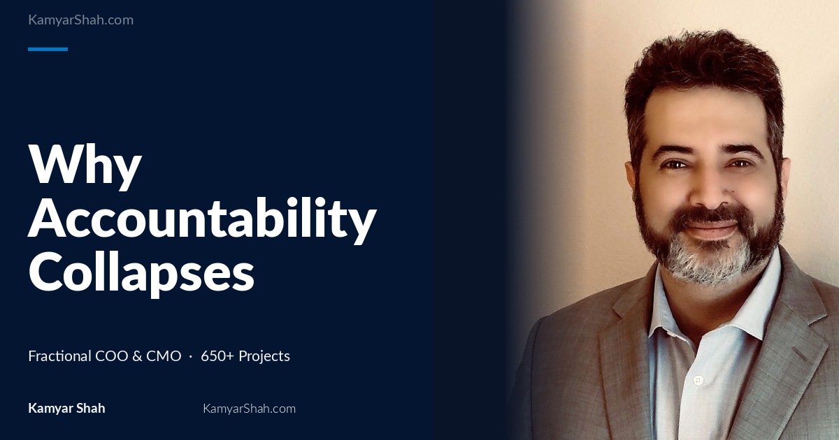 Why Accountability Collapses When Ownership Isn’t Singular