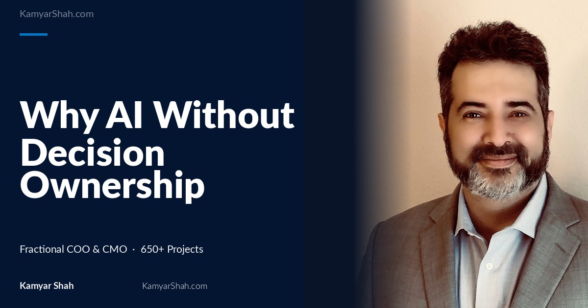 Why AI Without Decision Ownership Breaks Advisory Firms