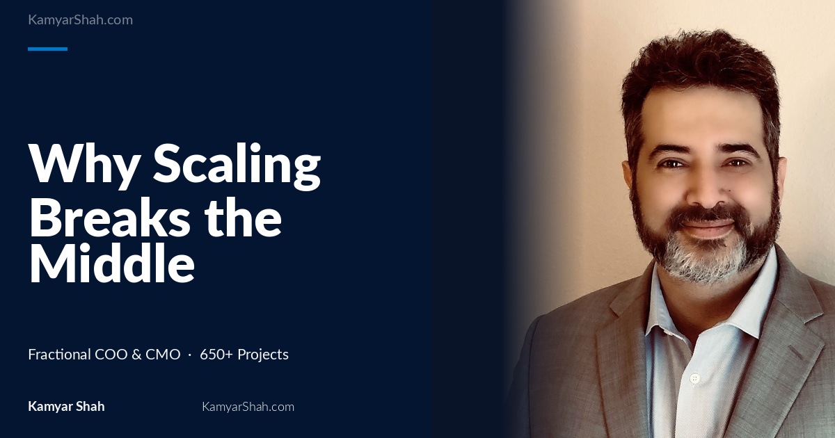 Why Scaling Breaks the Middle Layer Before It Breaks Leadership