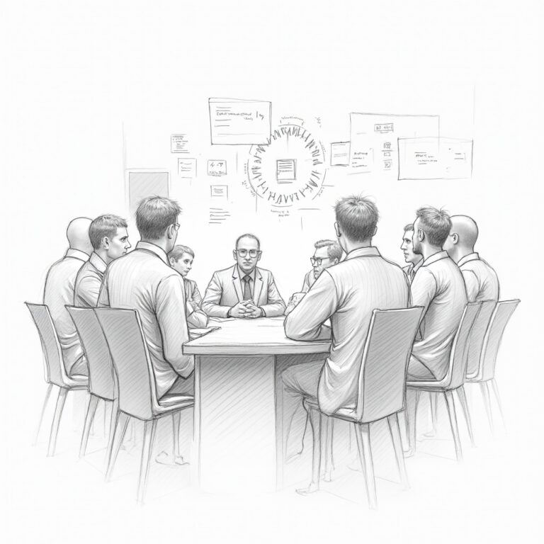 Brainstorming session for organizational development