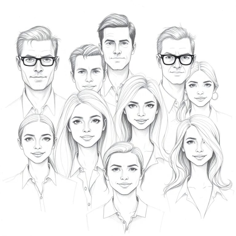 Dozen male and female Business Process Consulting