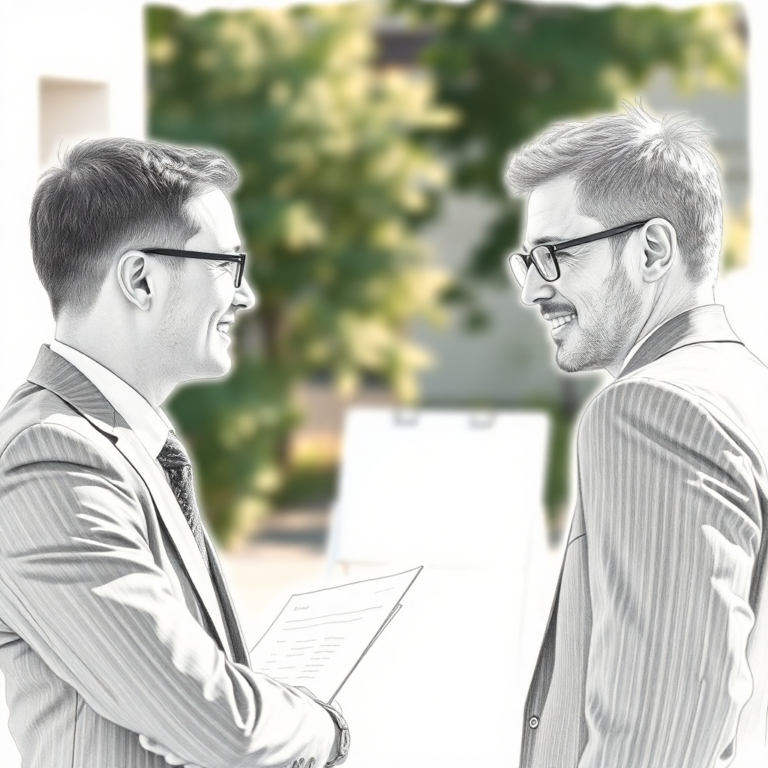 Business professional in discussion