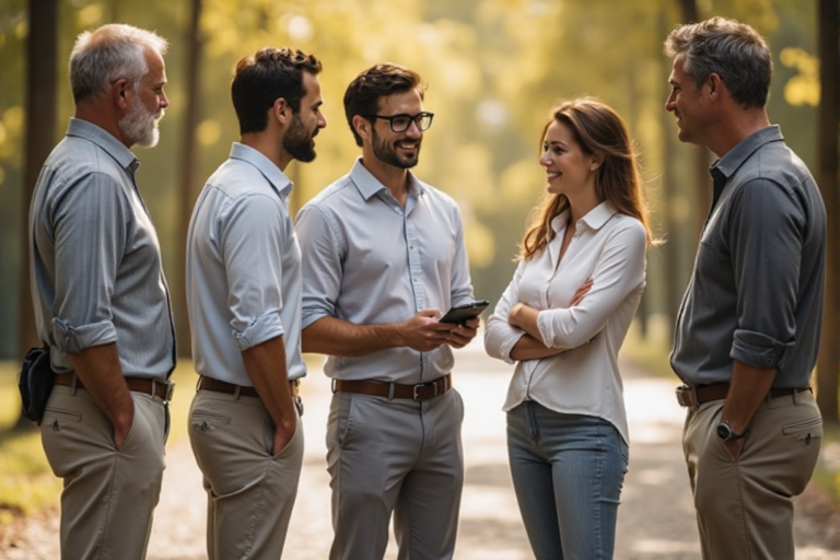 Sales Folks discussing small business