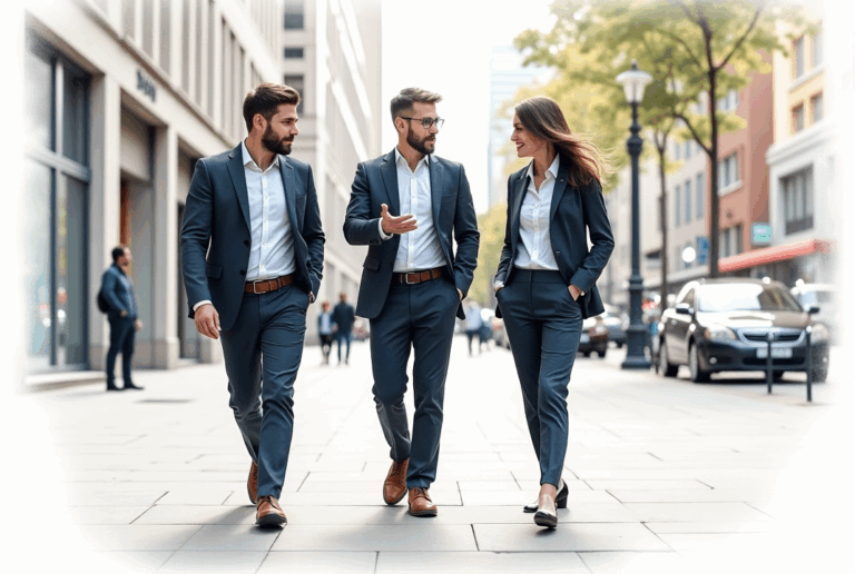 Business People Folks walking