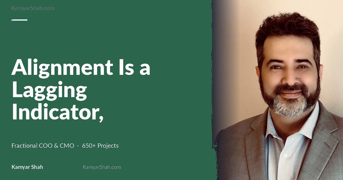Alignment is not the solution to your strategy problem. It is a sign the problem was already solved.