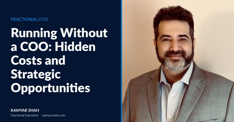 Running Without a COO: Hidden Costs and Strategic Opportunities