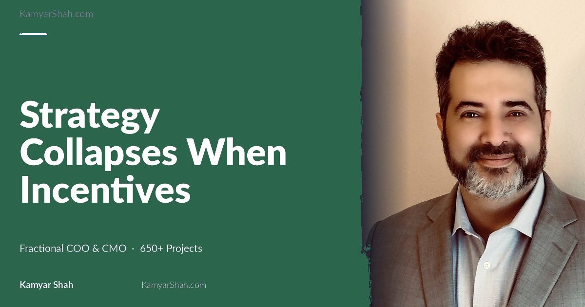 Your team is not resisting the strategy. They are responding rationally to the wrong incentive structure.