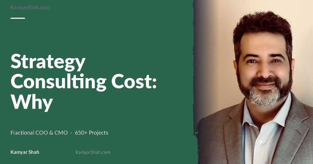 Strategy consulting costs $50K to $500K annually. Most companies overpay by 3 to 8 times.