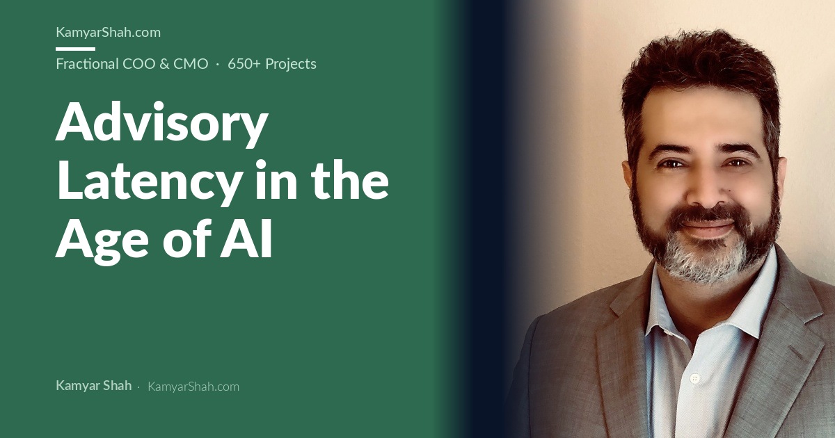 Advisory Latency in the Age of AI