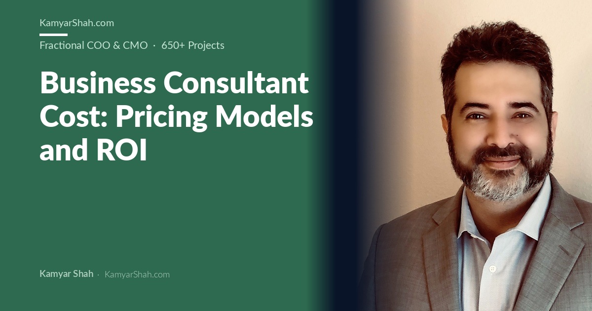 Business Consultant Cost: Pricing Models and ROI