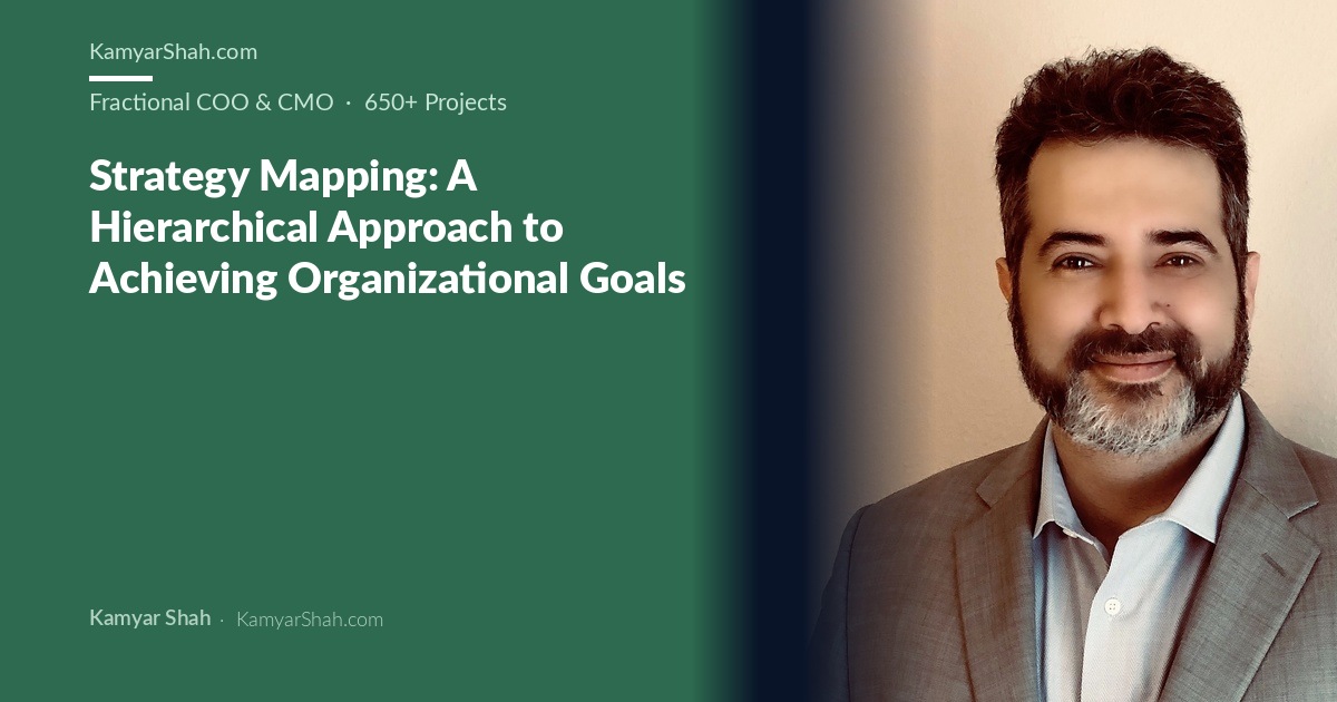 Kamyar Shah, Fractional COO & Management Consultant - Strategy Mapping: A Hierarchical Approach to Achieving...