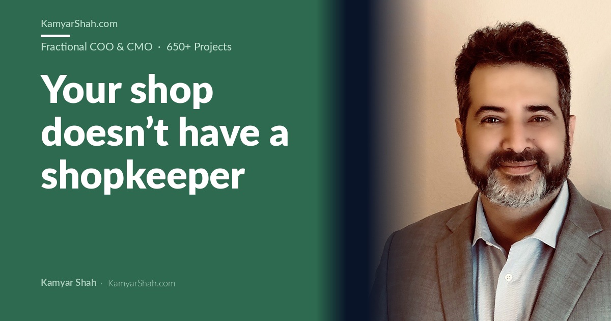 Your shop doesn’t have a shopkeeper