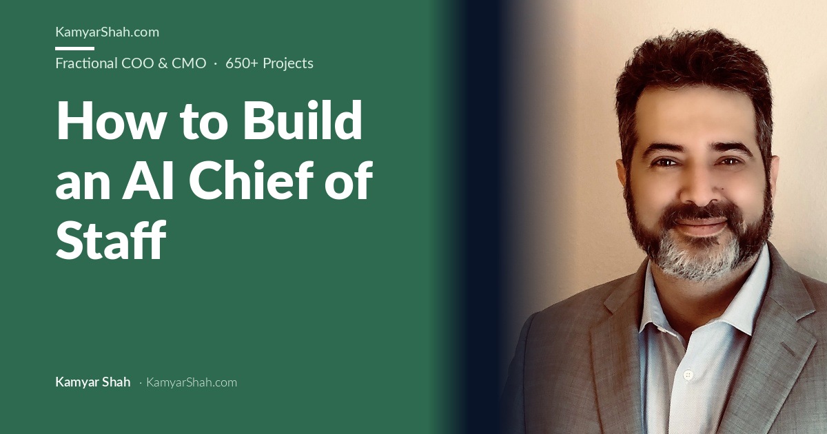 How to Build an AI Chief of Staff, Kamyar Shah